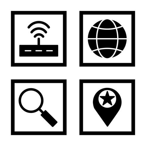 Set of Vector SEO Search Engine Optimization Icons