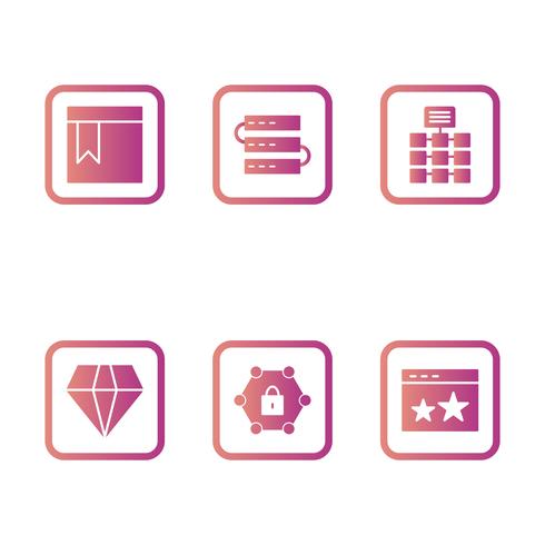 Set of Vector SEO Search Engine Optimization Icons