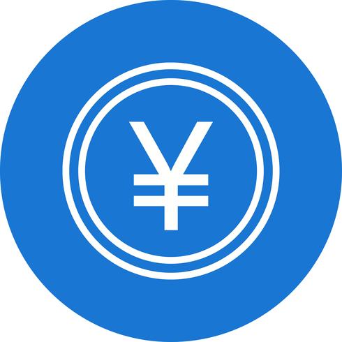 icono de vector de yen