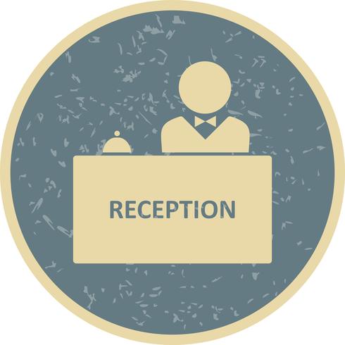 Icono de vector de recepción