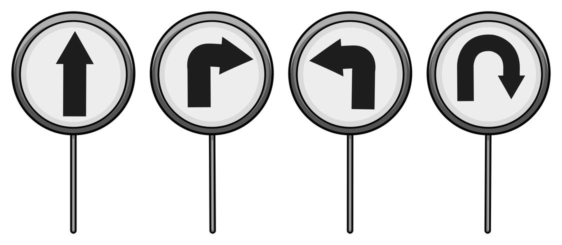 Road signages vector