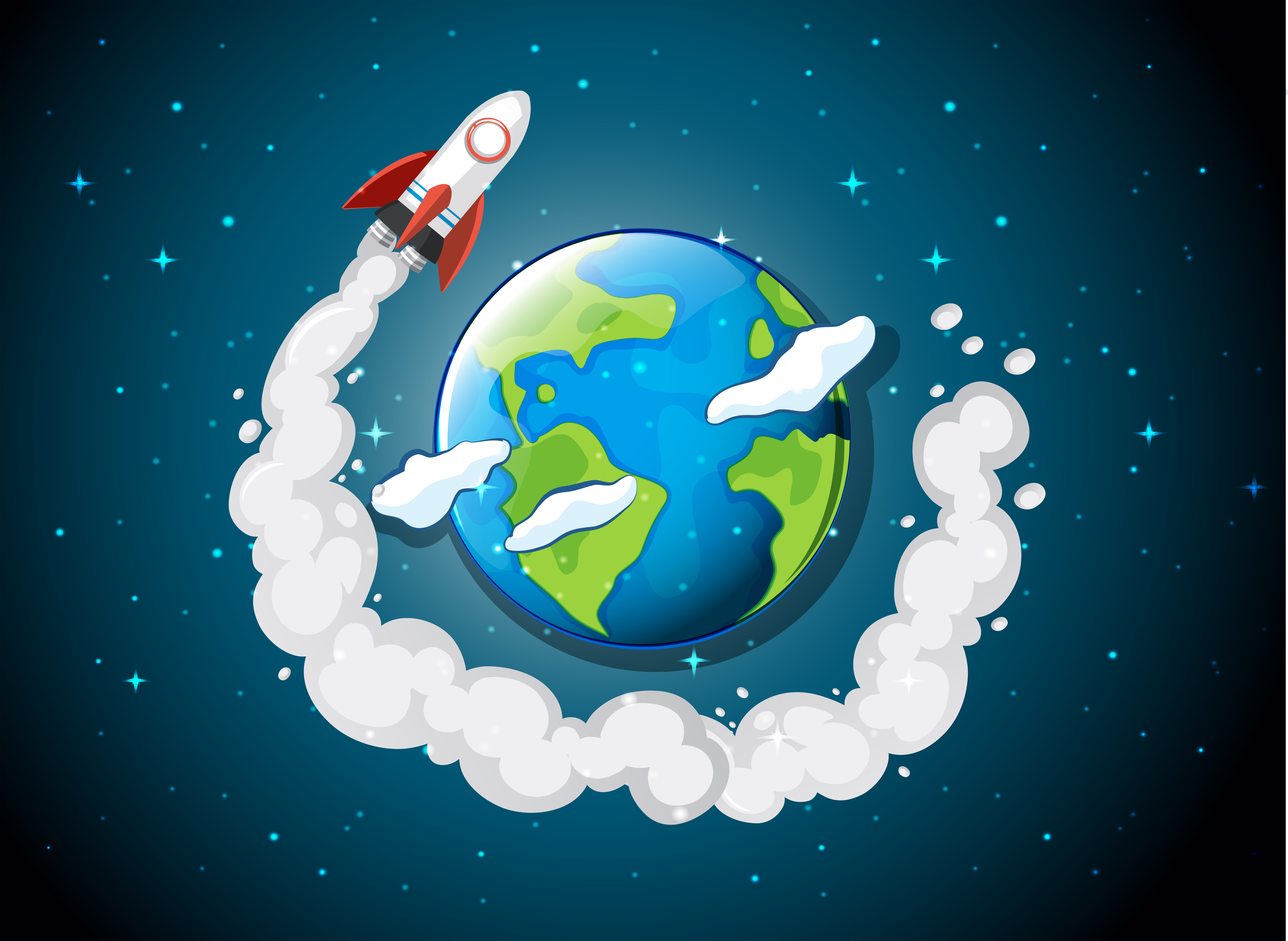 rocket travel around the world