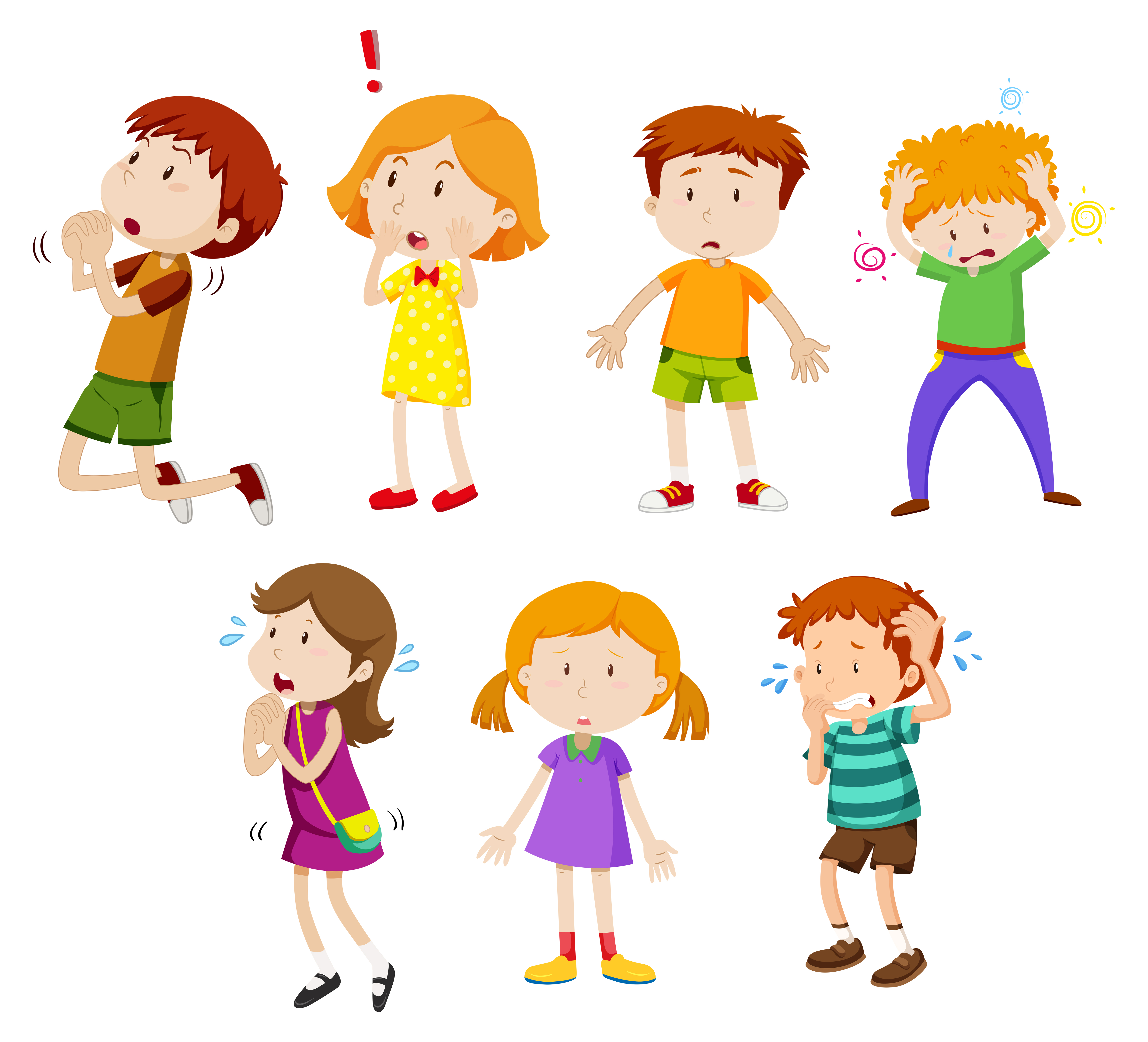 Scared Boy Vector Art, Icons, and Graphics for Free Download