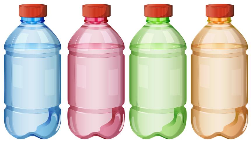 Bottles of safe drinking water vector