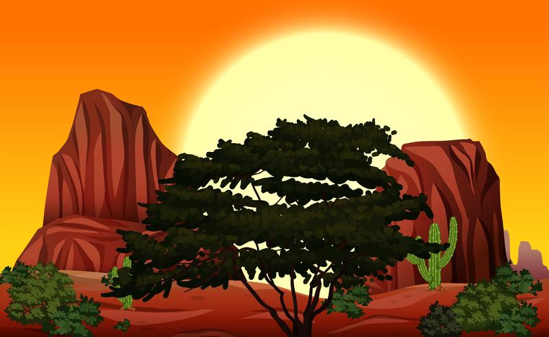 A Bueatiful Nature at Sunset - Download Free Vector Art, Stock Graphics & Images