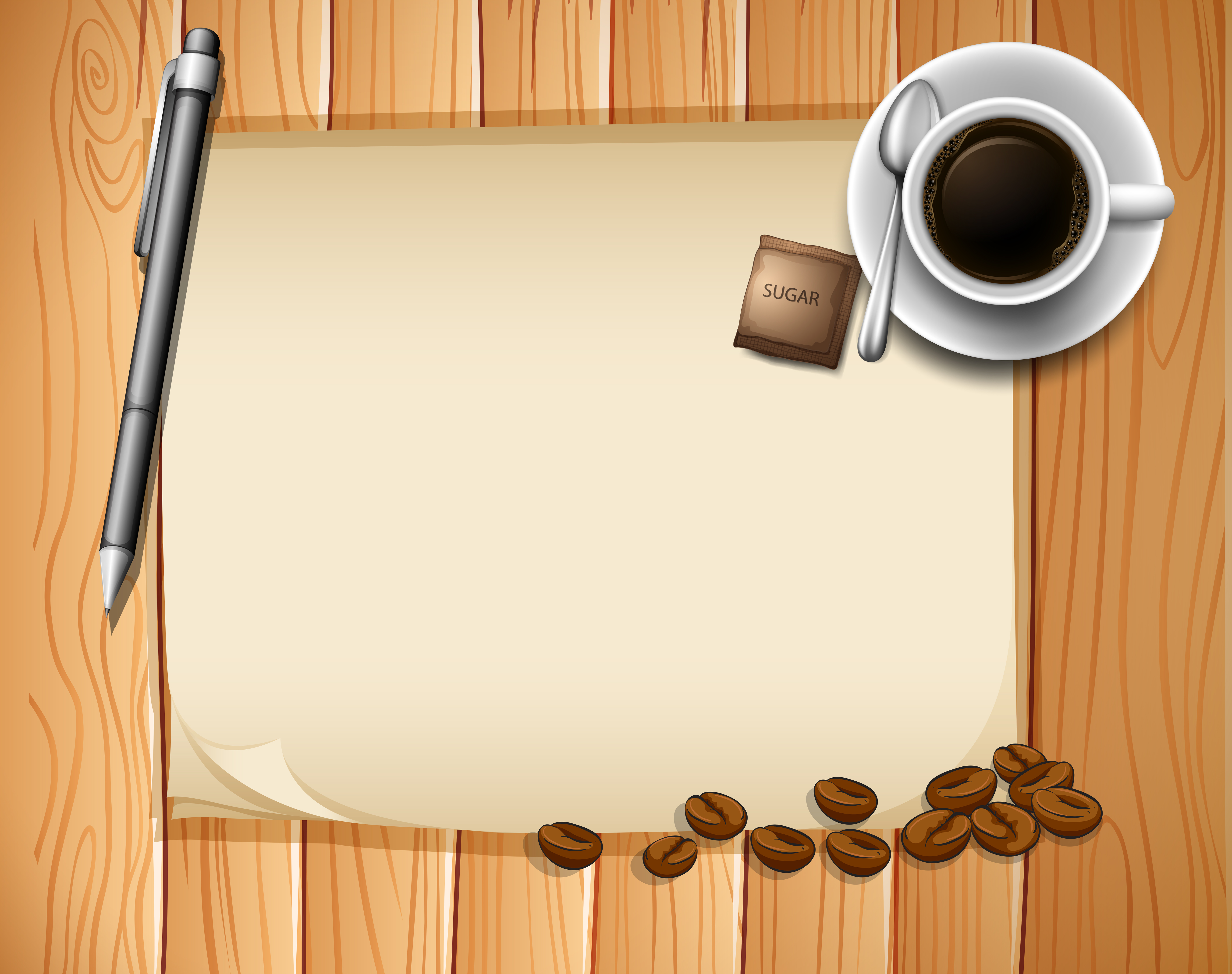 Coffee Border Vector Art, Icons, and Graphics for Free Download