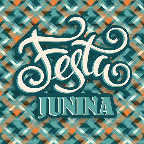 Fiesta latinoamericana, la fiesta de junio de Brasil. vector