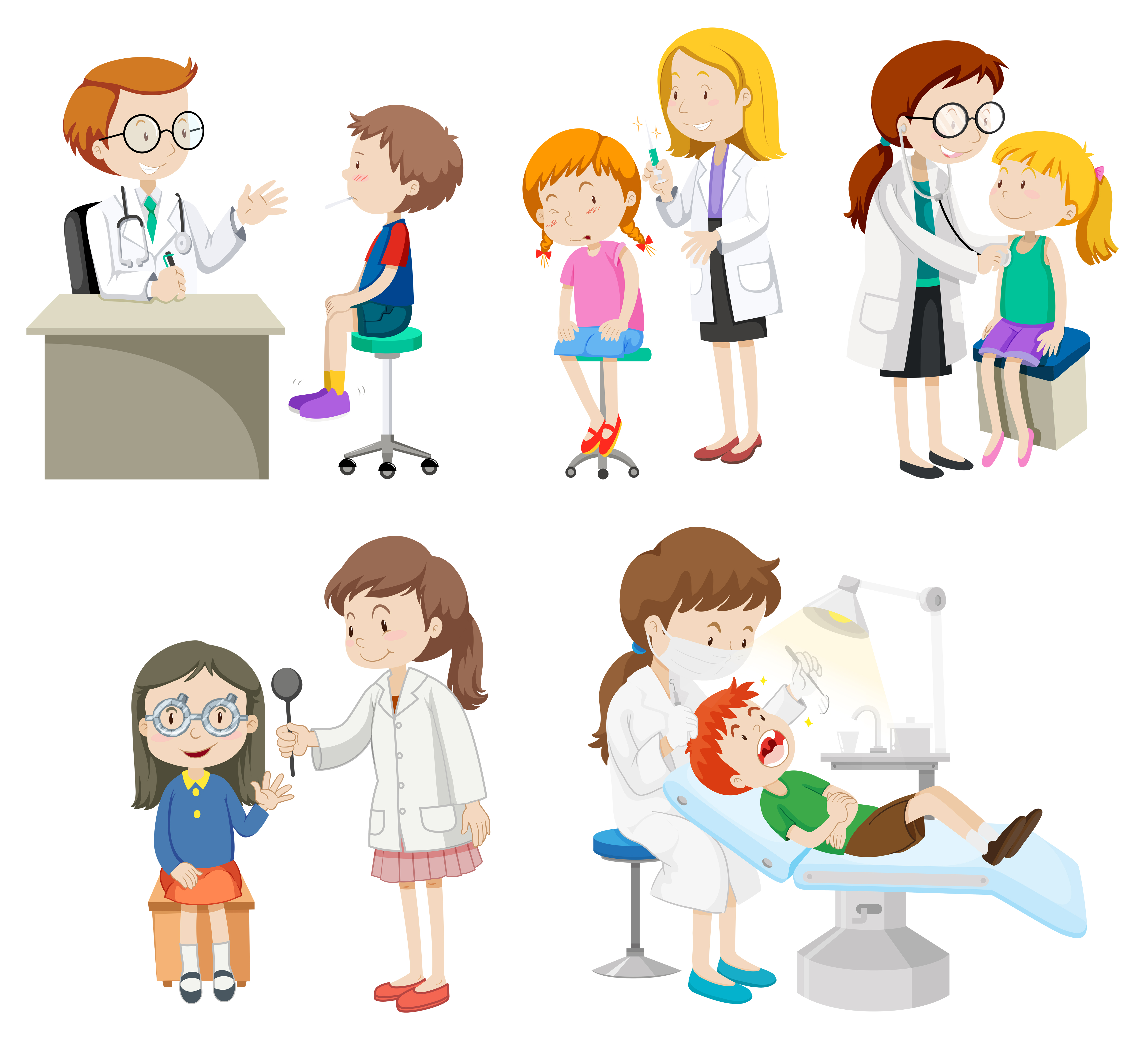 Doctors Giving Treatment To Patients 292811 Download Free Vectors Clipart Graphics Vector Art