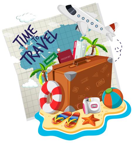 Time to travel logo vector