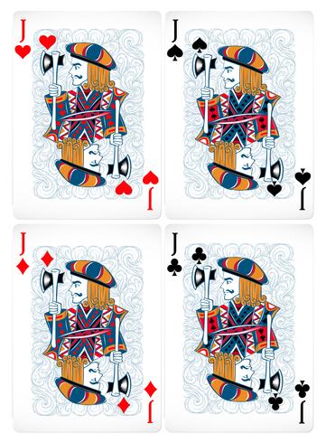 Cartas de poker vector