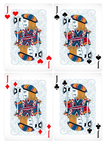 Poker cards vector