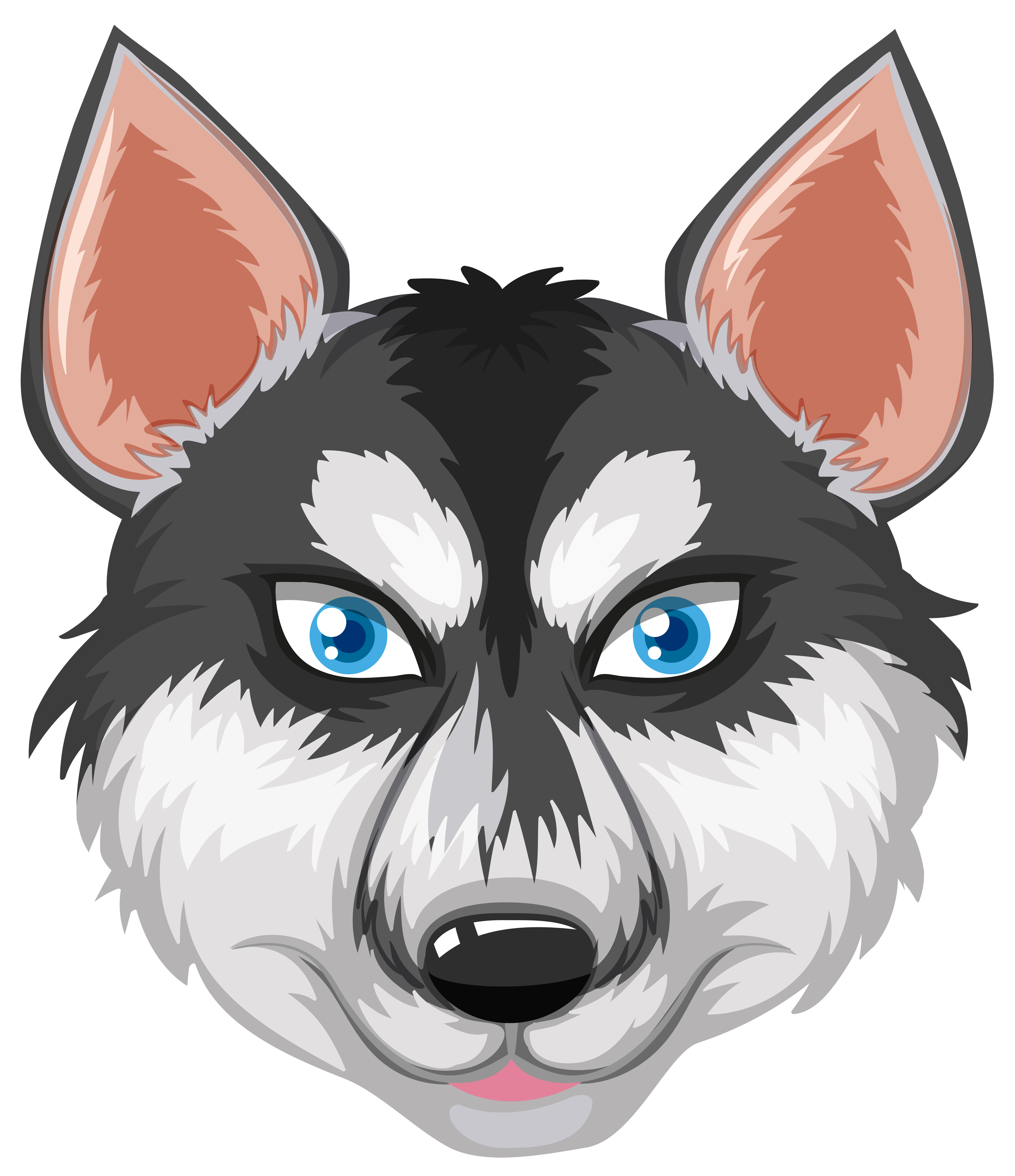 Face of siberian husky 293097 Vector Art at Vecteezy