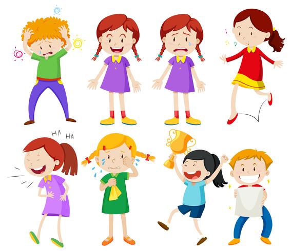 Set of boy and girl character 293150 Vector Art at Vecteezy