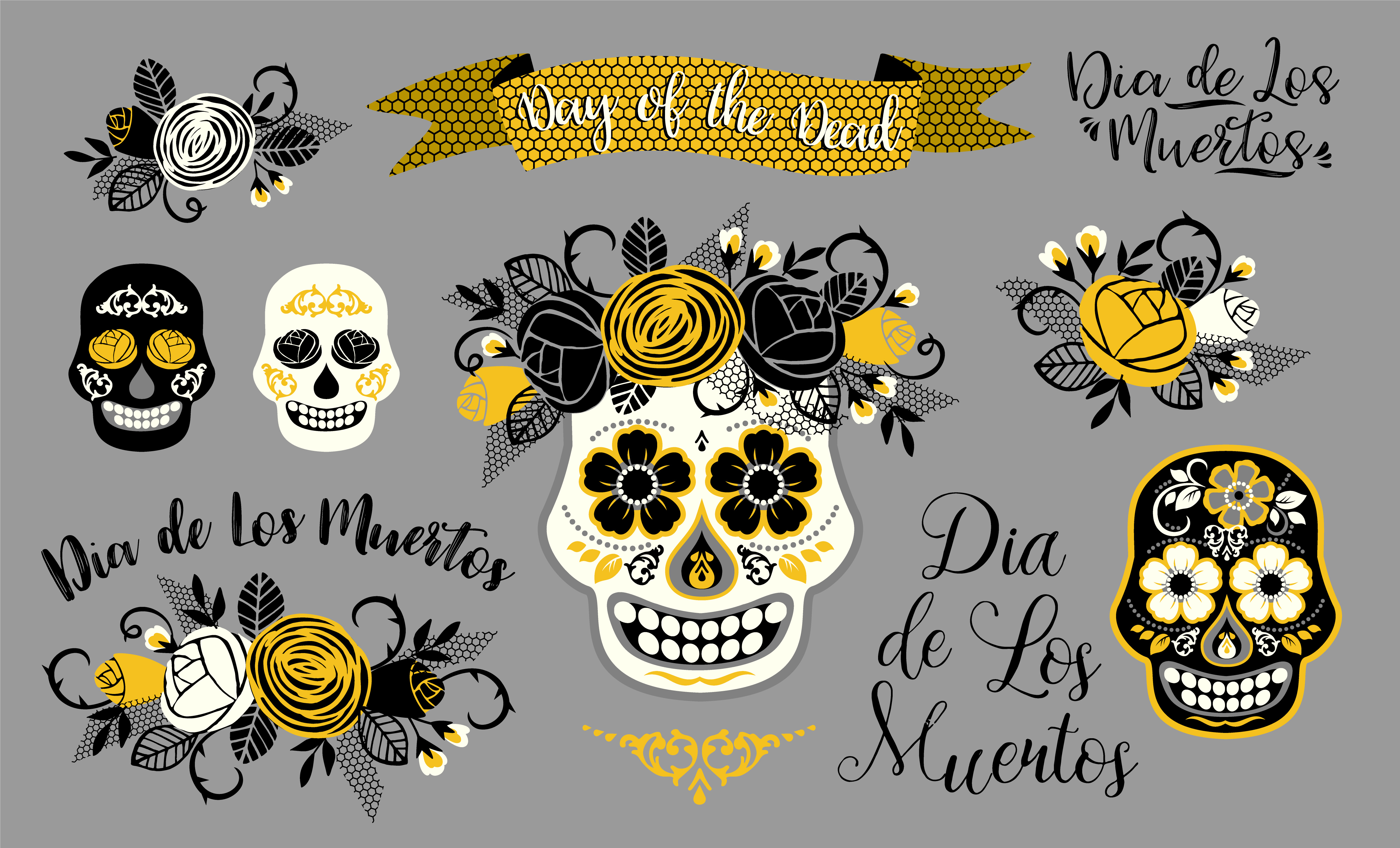 Download Dia de los muertos. Day of The Dead. Vector design element ...