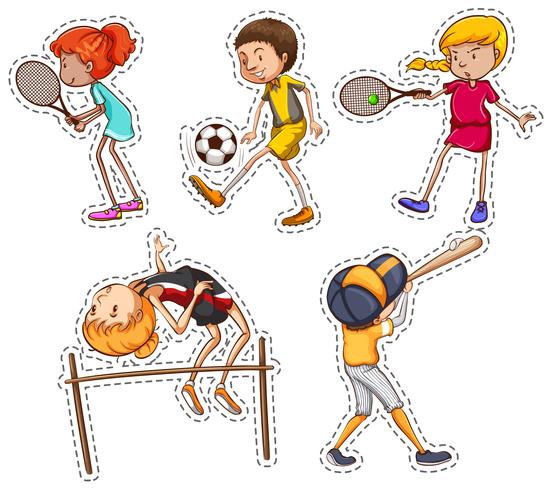 People doing different kinds of sports - Download Free Vector Art, Stock Graphics & Images