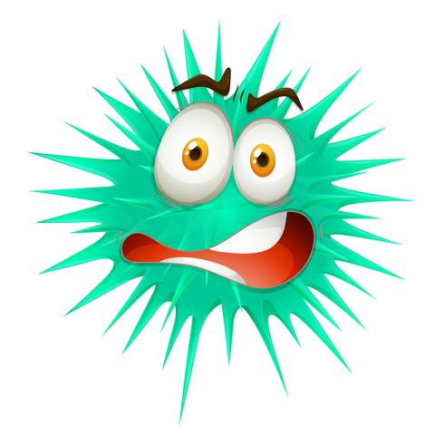 Green ball with spikes vector