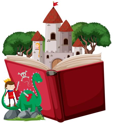 Prince fairy tale story vector