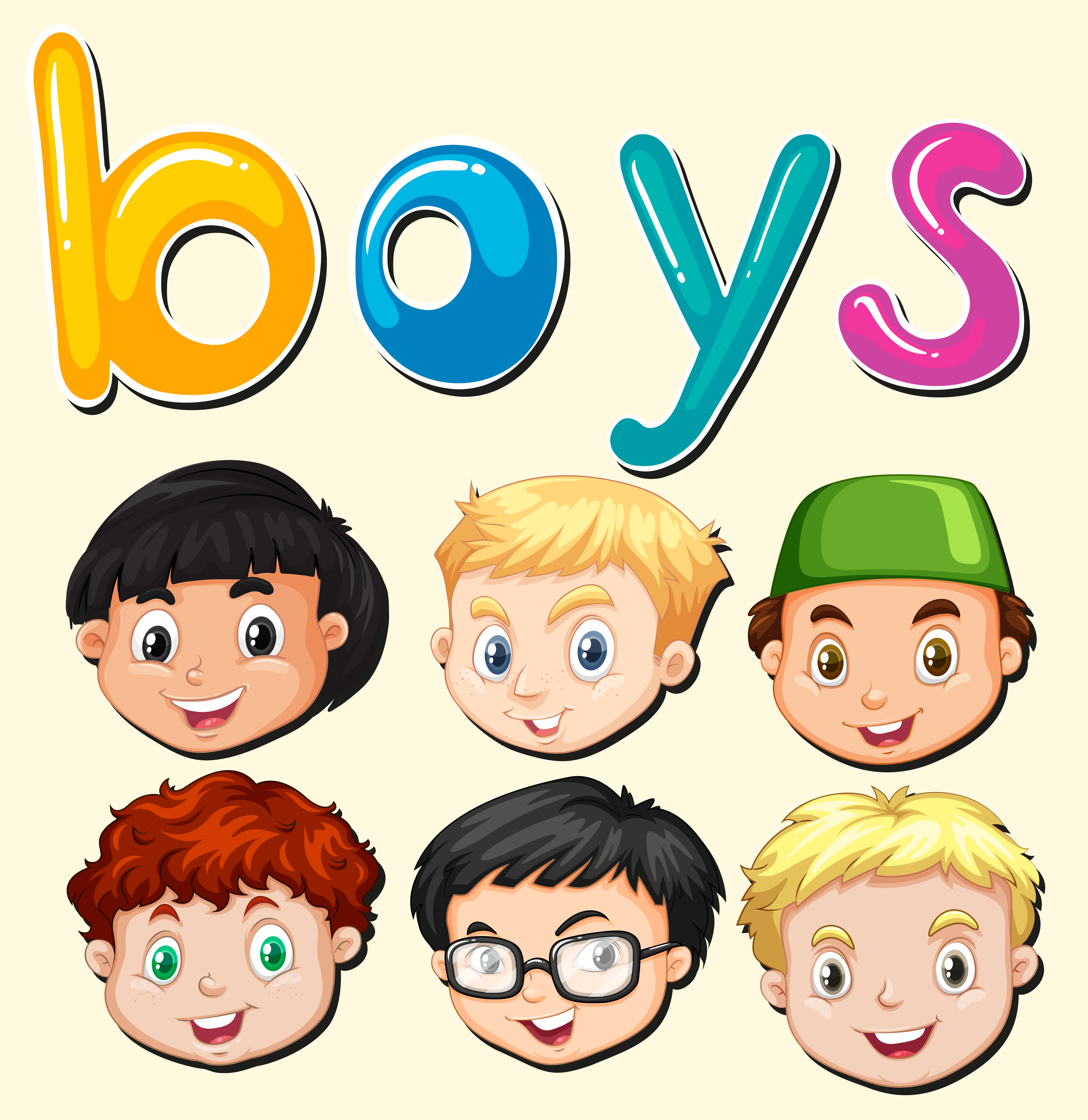 Download Little boy smiling face 293889 - Download Free Vectors ...