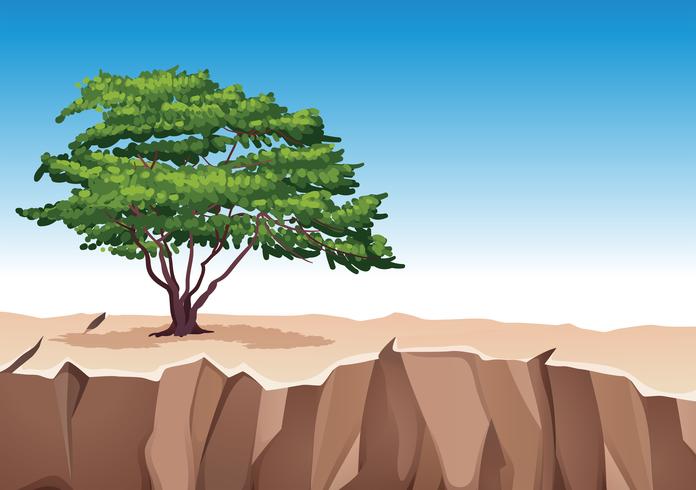 Tree on stone mountain - Download Free Vector Art, Stock Graphics & Images