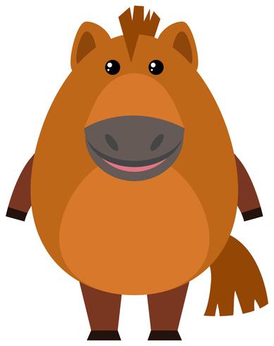 Brown horse on white background - Download Free Vector Art, Stock Graphics & Images