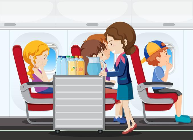 A service on the airplane - Download Free Vector Art, Stock Graphics & Images