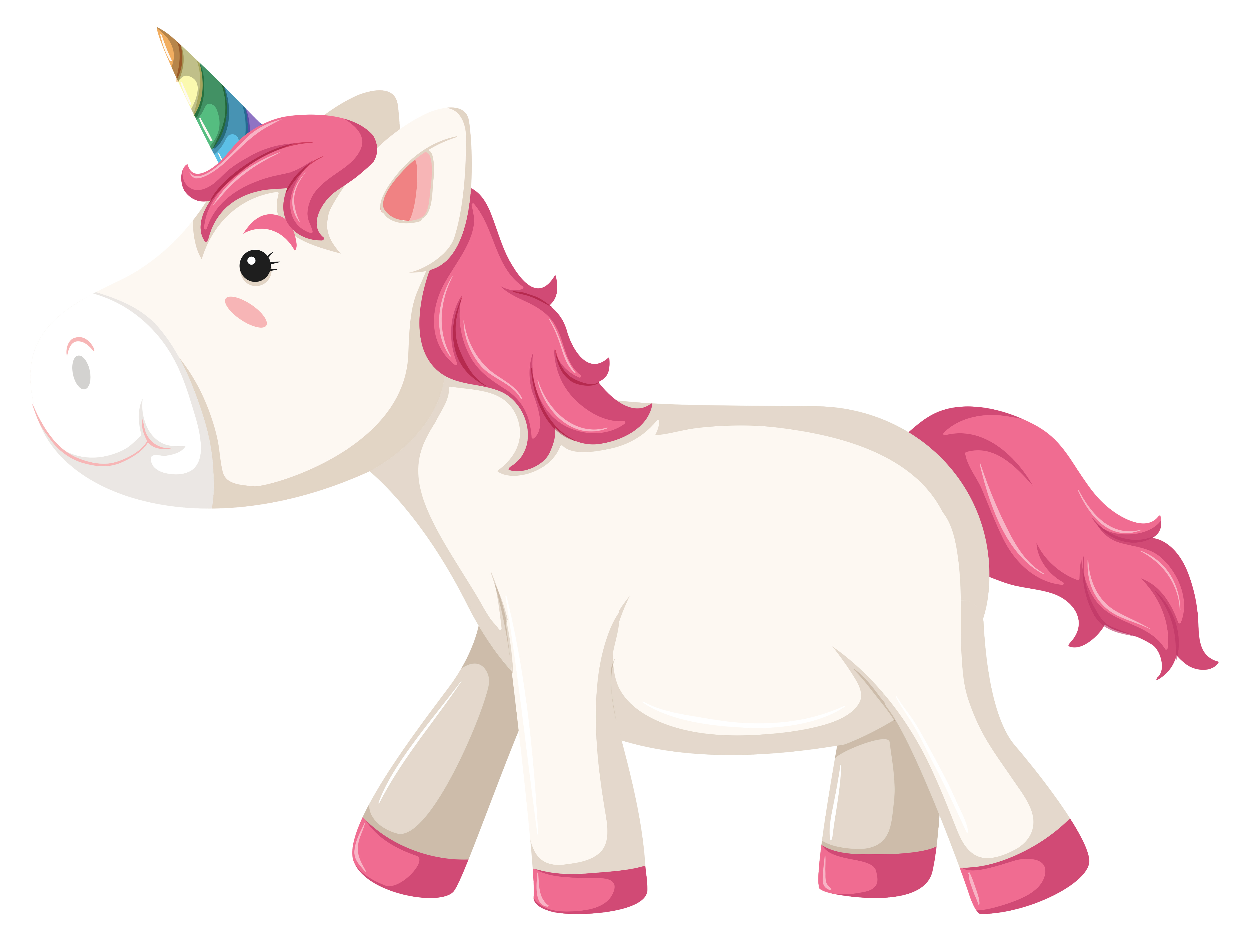 Unicorn On White Background A Unicorn Character On White Background Free