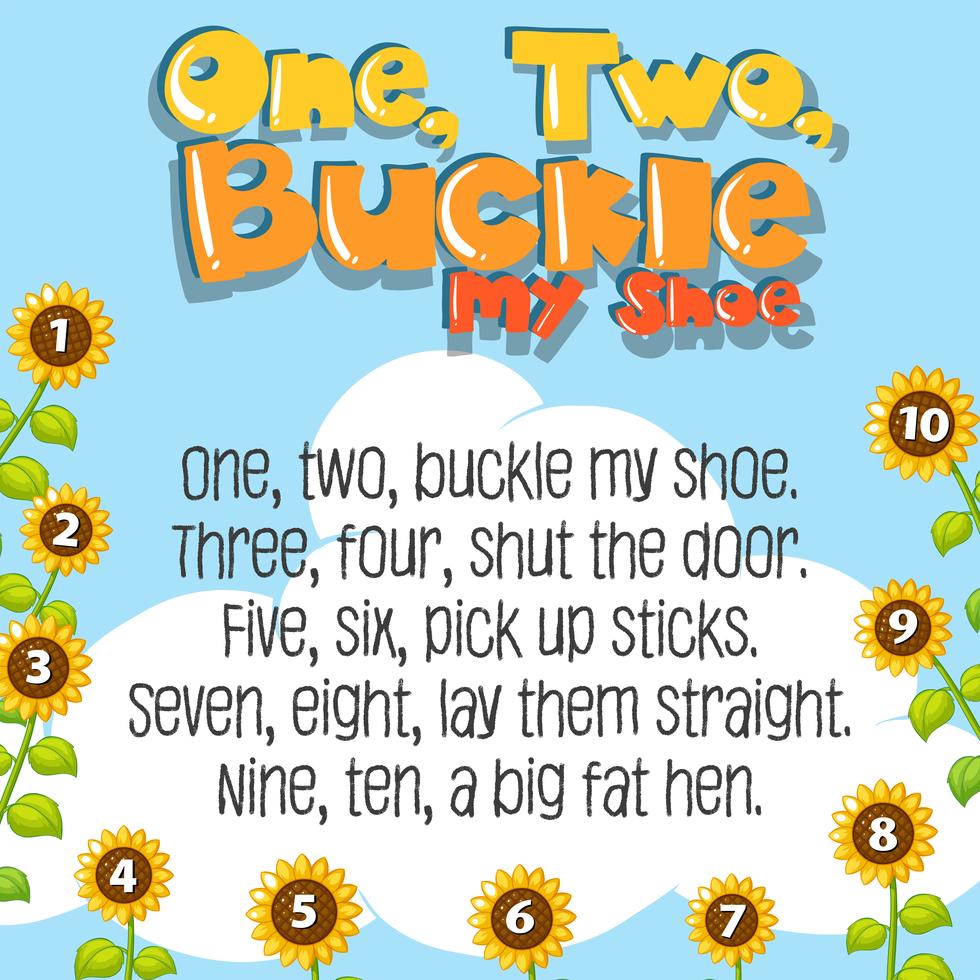 One Two Buckle My Shoe Printable - prntbl.concejomunicipaldechinu.gov.co