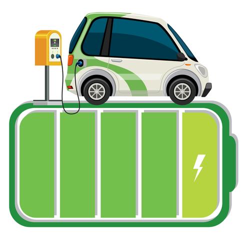 Electric car battery stand - Download Free Vector Art, Stock Graphics & Images