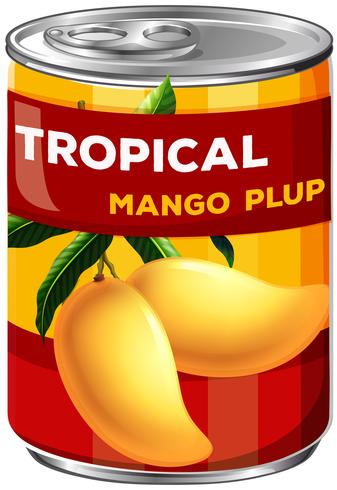 A Can of Mango Plup vector