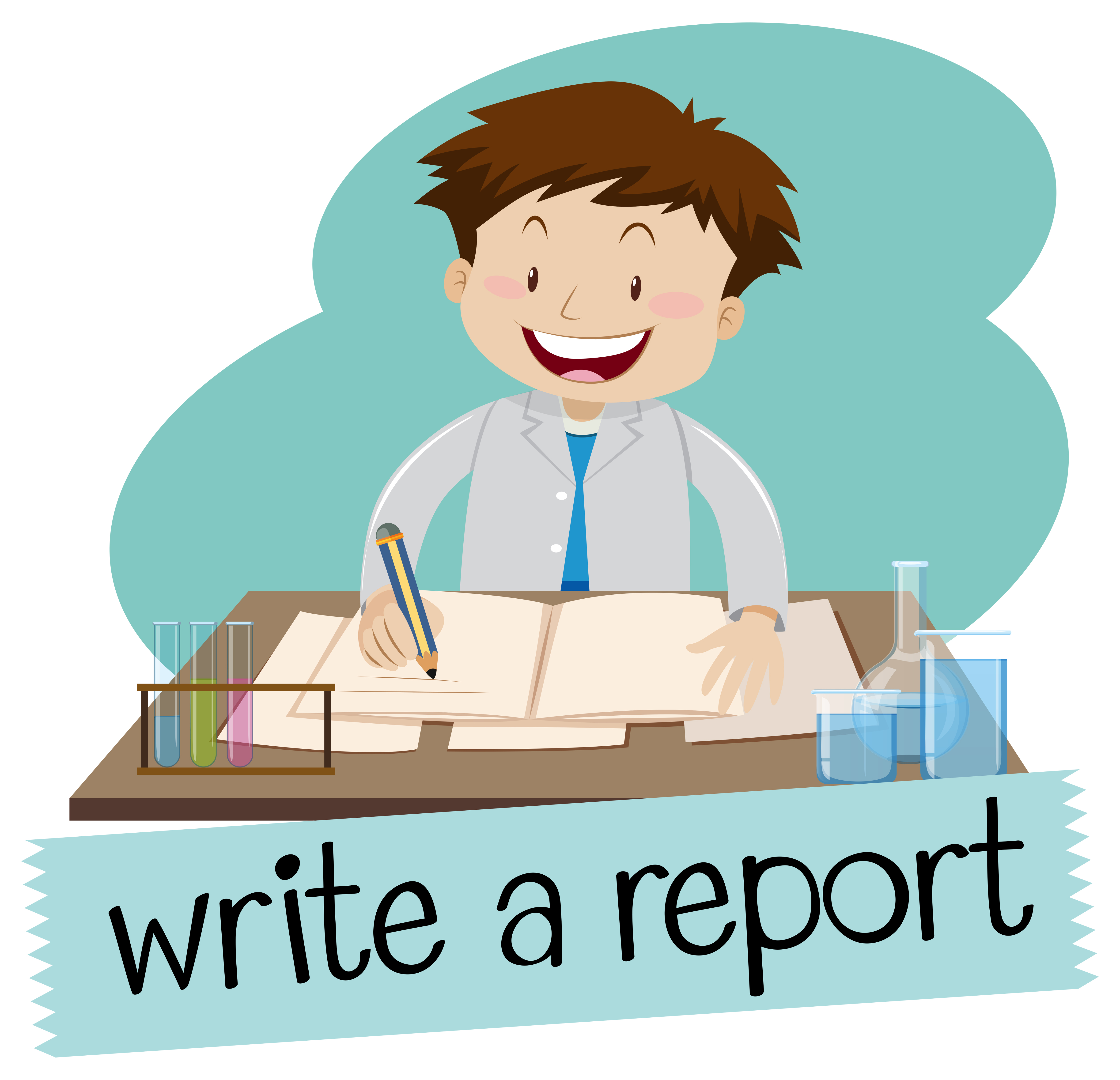 how to write reports in