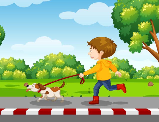 joven paseando a un perro 294323 Vector en Vecteezy joven paseando a un perro 294323 Vector en Vecteezy