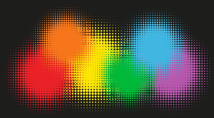 Rainbow colors in background vector