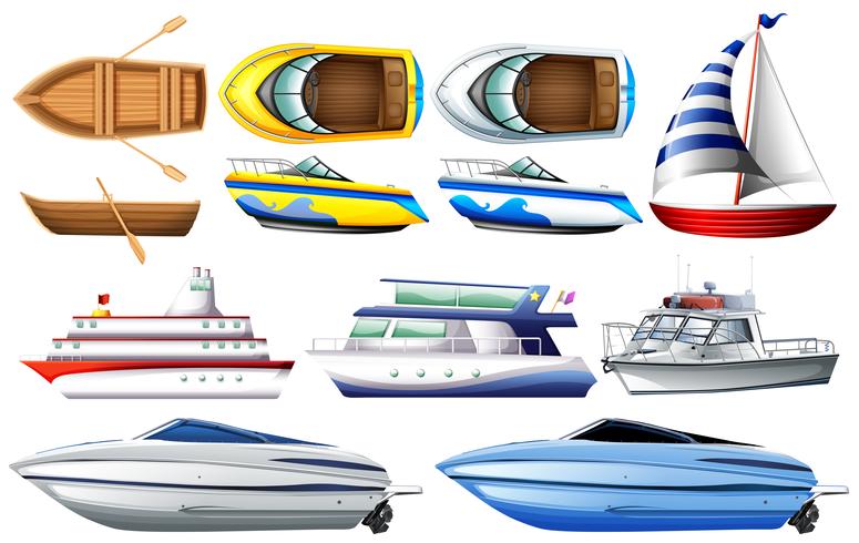 Boats vector