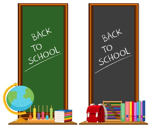 Back to school template vector