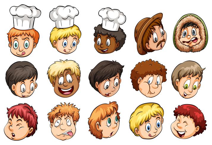 A group of faces vector