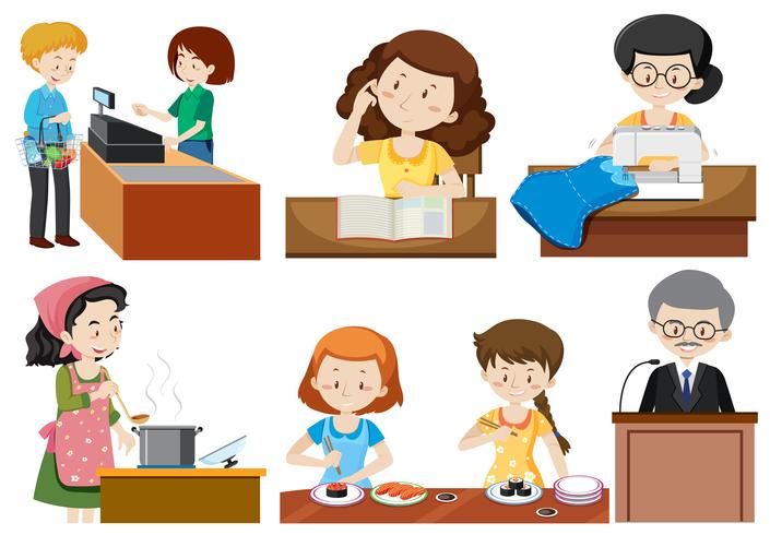 A set of occupations vector