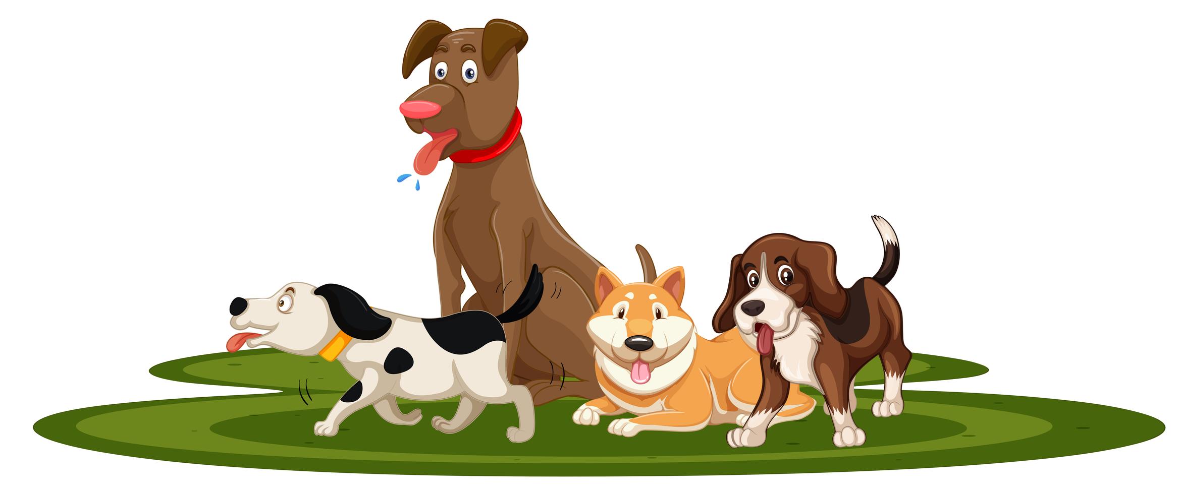 A set of dog 294782 Vector Art at Vecteezy