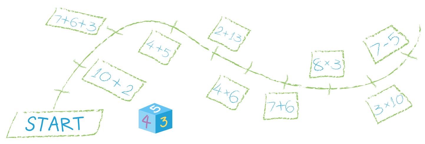 A Math Calculation Path Game 294869 Vector Art at Vecteezy A Math Calculation Path Game 294869 Vector Art at Vecteezy
