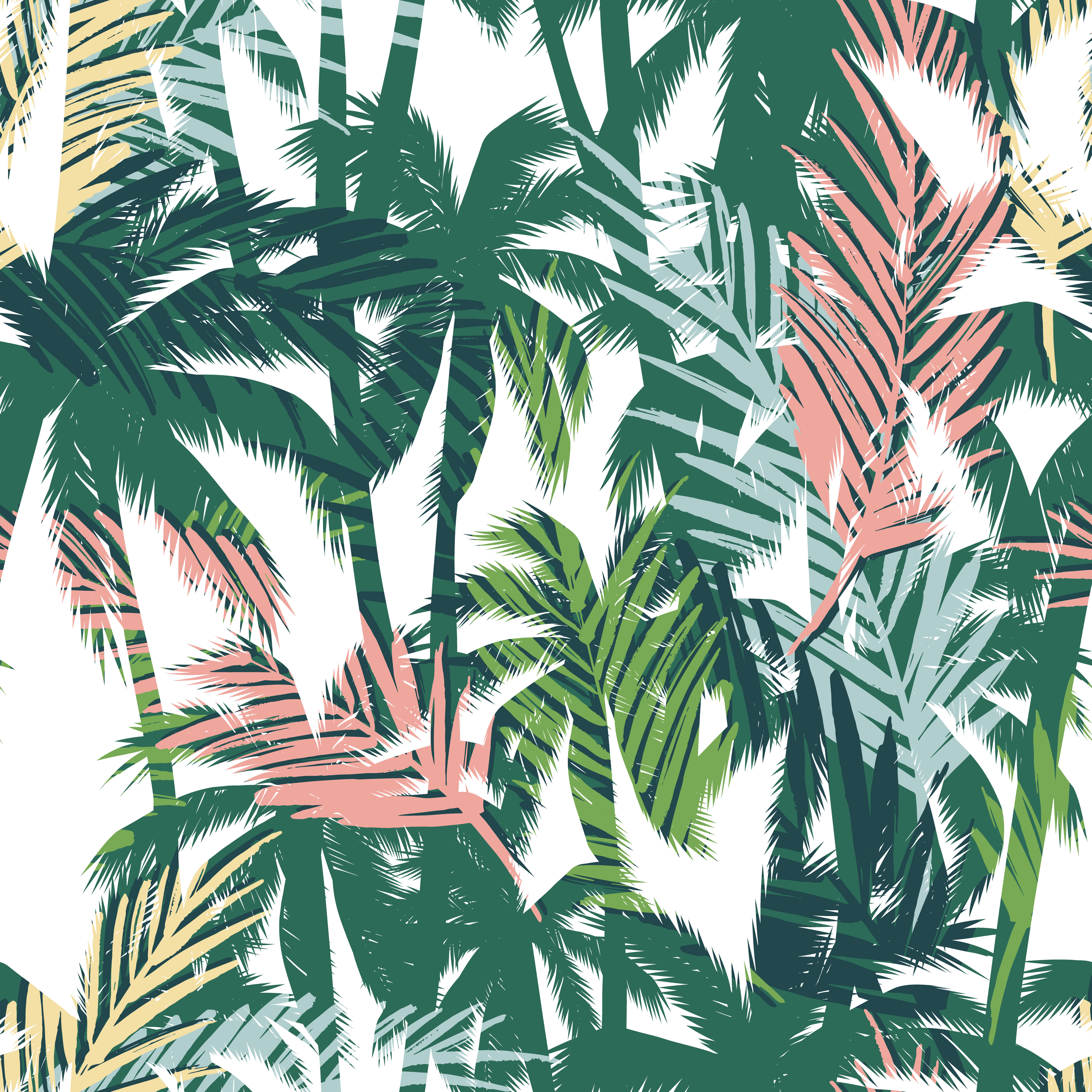 Tropical summer print with palm. 294912 Vector Art at Vecteezy