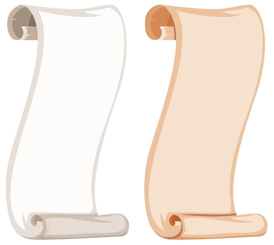 A paper roll template vector