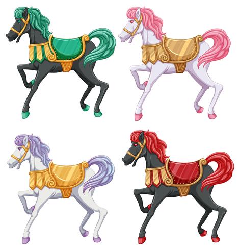 Horse rides vector