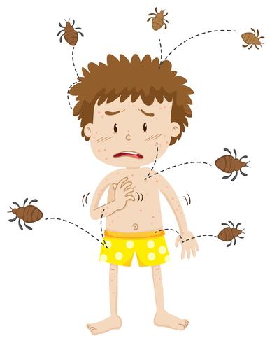 A Man Having Dust Mite Allergy vector