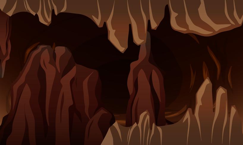 A Underground dark cavern  vector