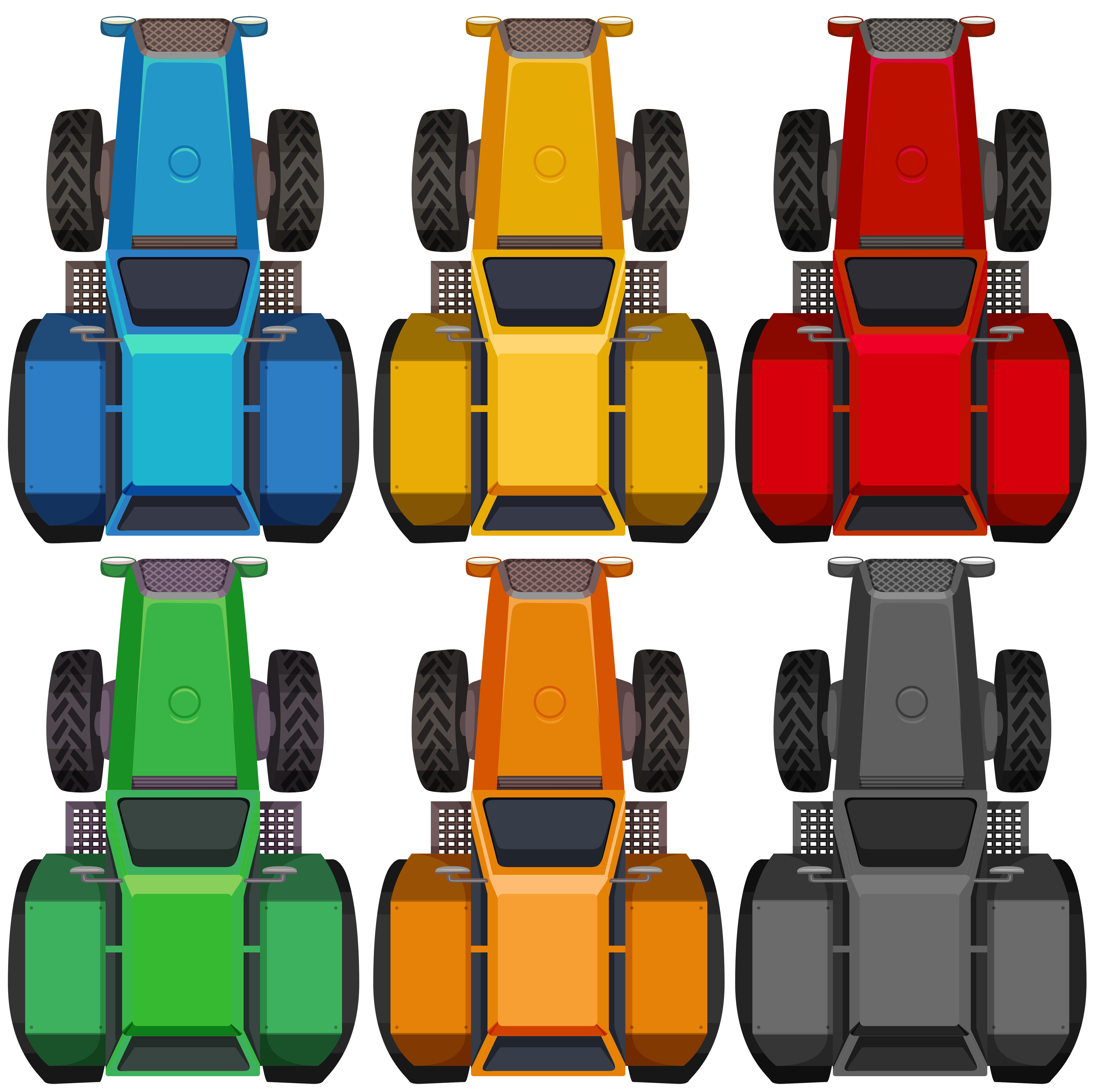 Top View Of Tractors In Different Colors Download Free Vectors Clipart Graphics Vector Art Download tractor images and photos. vecteezy