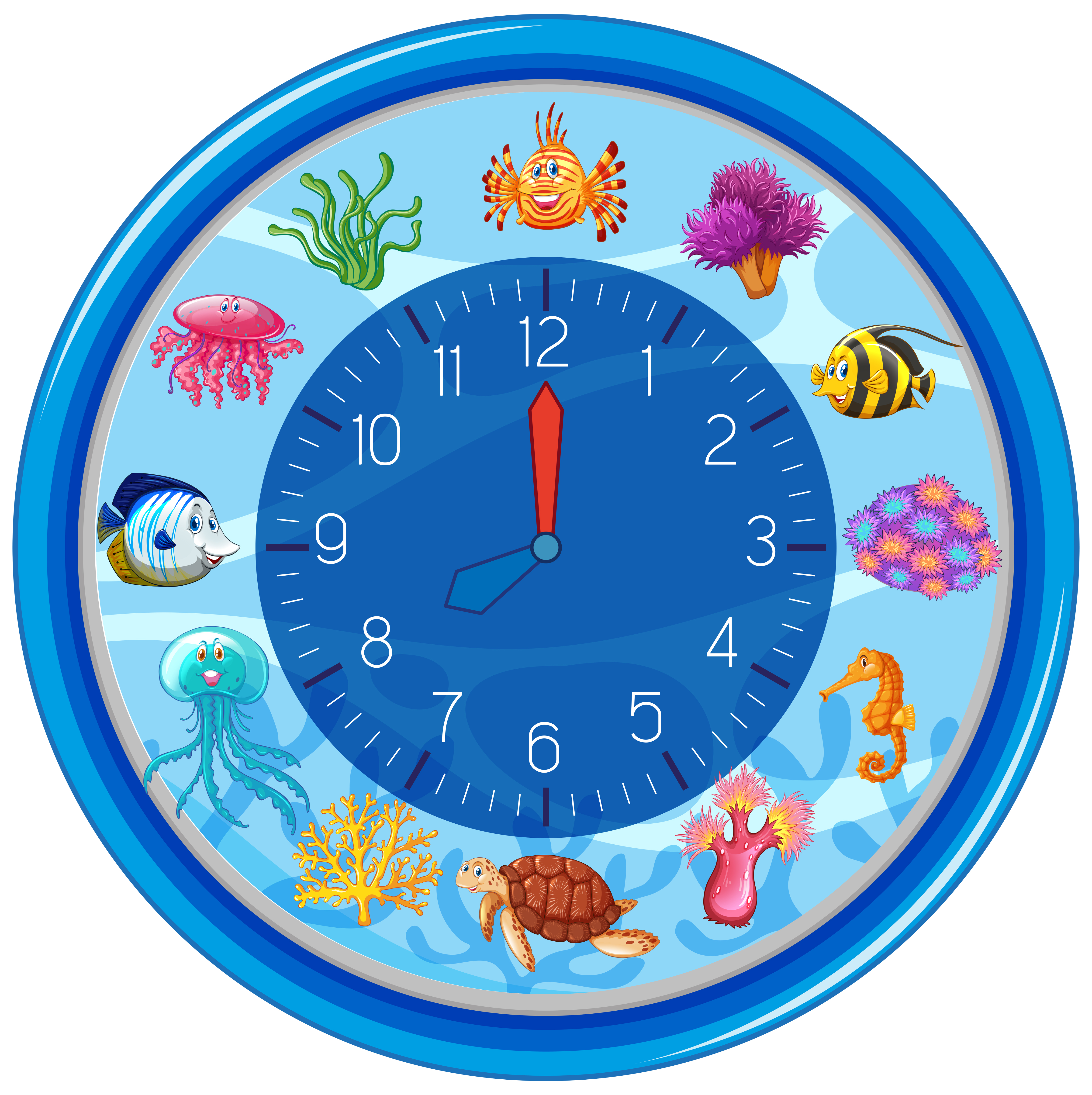 Blue Clock Free Vector Art - (183 Free Downloads)