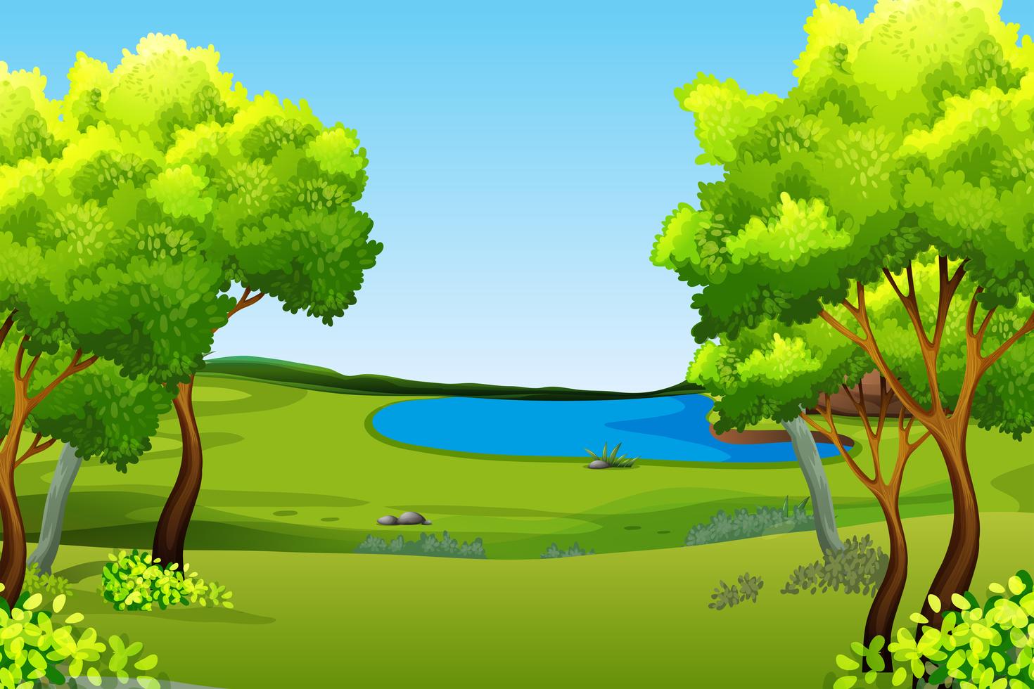 A green nature background 295338 Vector Art at Vecteezy