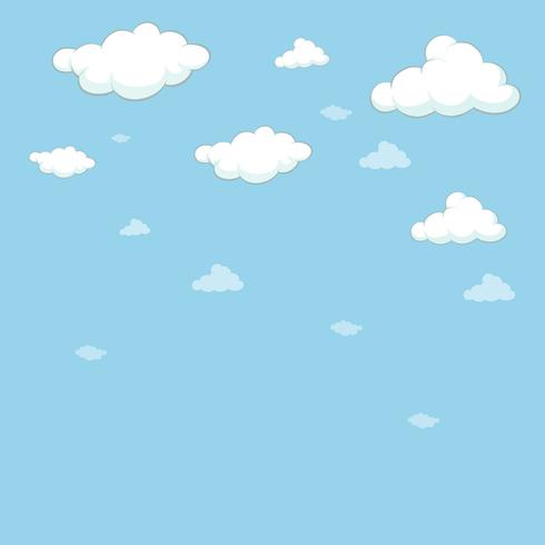 Background template with blue sky vector