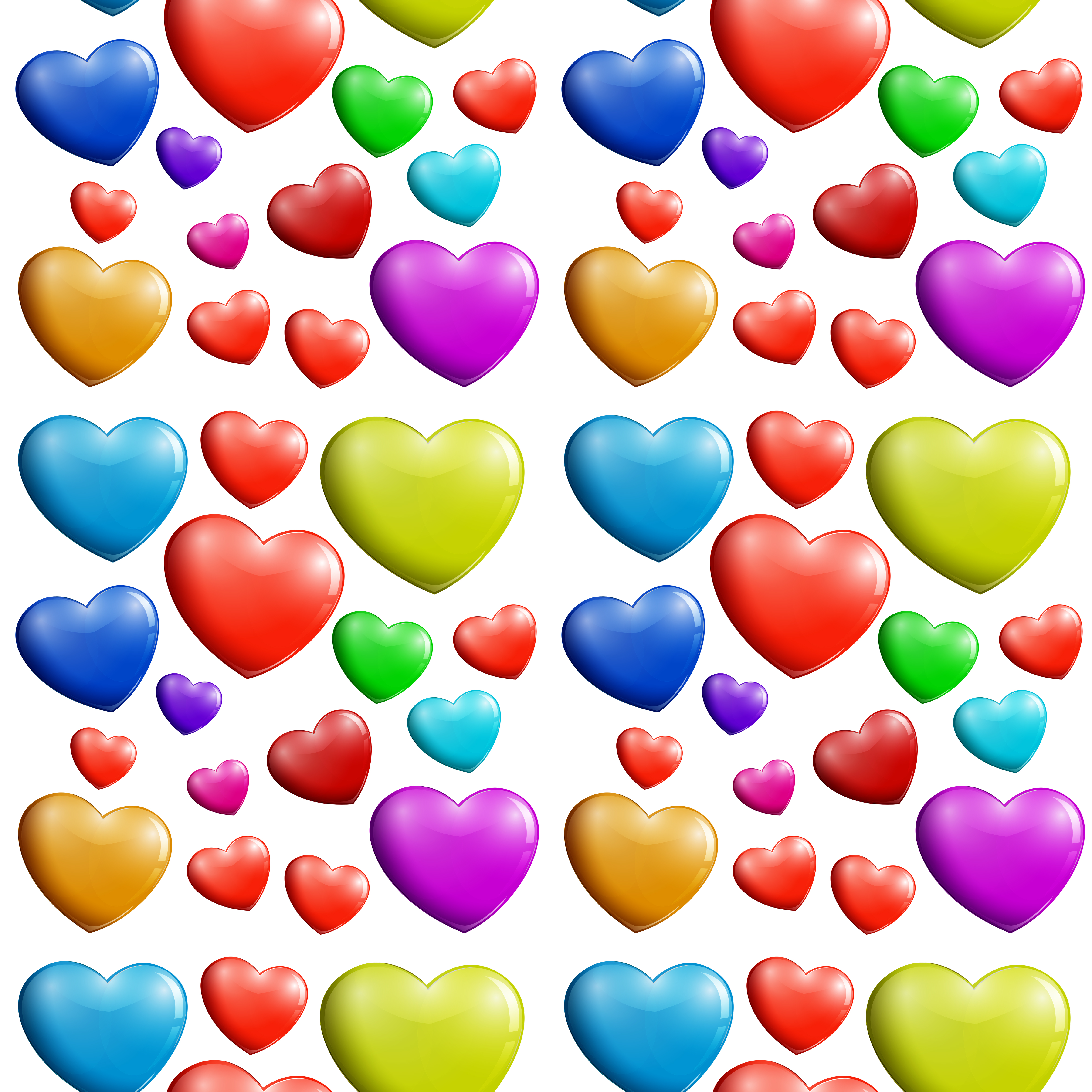 A seamless colorful heart pattern 295510 Vector Art at Vecteezy