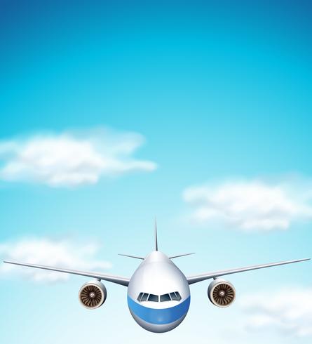 Airplane on the sky - Download Free Vector Art, Stock Graphics & Images