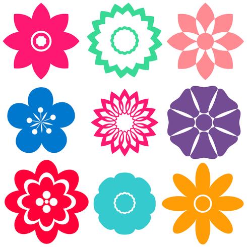 Plantillas florales vector